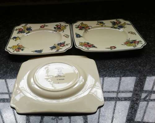 3 ROYAL DOULTON "DAVENTRY "CAKE PLATES BID PER EACH.